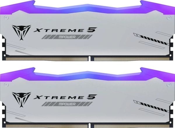 Patriot Memory Viper Xtreme 5 RGB, 32 Gt, 2 x 16 Gt, DDR5, 288-nastainen DIMM, hopea