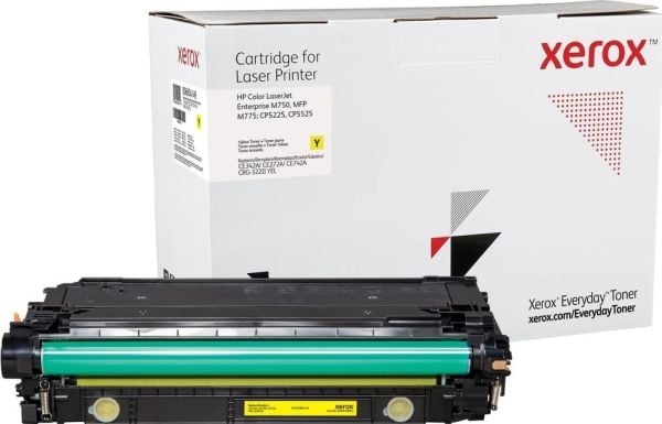 Everyday Keltainen -värikasetti Xeroxilta, HP CE342A/CE272A/CE742A -yhteensopiva, 16000 sivua- (006R04149), 16000 sivua, 16000 sivua, Keltainen, 1 kpl