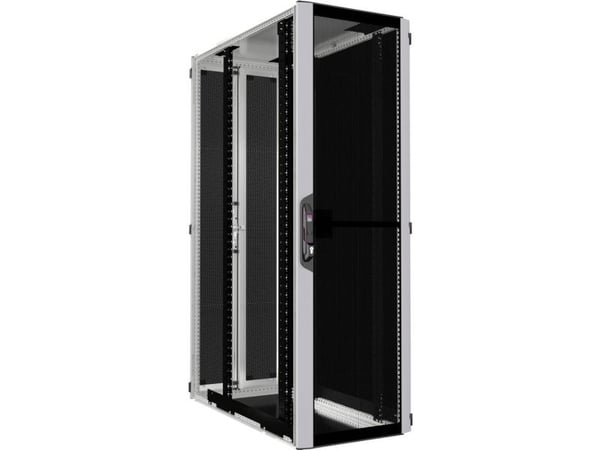 Rittal 5315.118, Frittstående hylle, 47U, 1500 kg, Nøkkellås, Sort, Grå