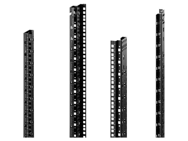 Rittal 5302.103, Rackskinne, Sort, Stål, 24U, VX IT, 48,3 cm (19")