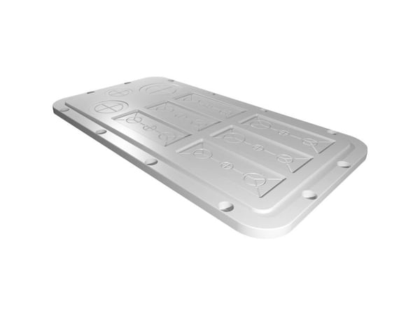 Rittal SZ 2566.200, Rackplate, Plast, Lysegrå, 1 stykker, 500 g