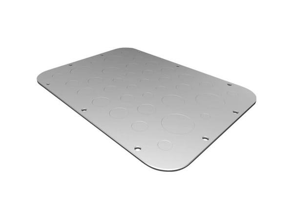 Rittal AX 2575.100, Rackplate, Lysegrå, Stål, IP66, 301 mm, 221 mm
