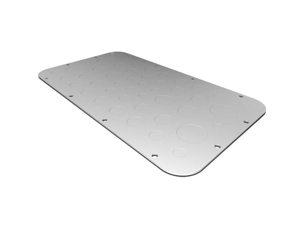 Rittal metallflensplate AX metr. Forpreget størrelse 6 401x221mm
