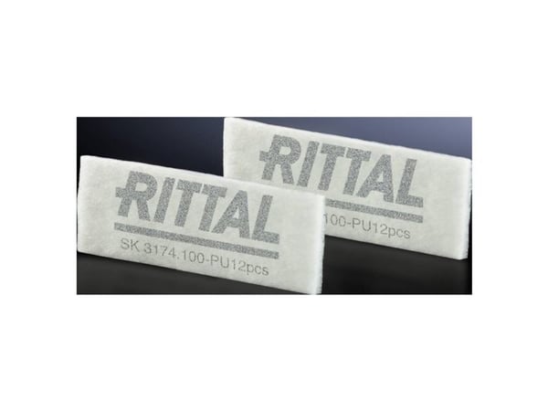 Rittal 3174.100, Filter, Vit, 12 styck, 12 g