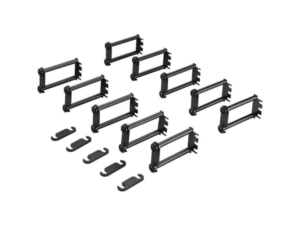 Rittal DK Cable Routing Bar - Rack-kabelføringssett - 1U - 19"