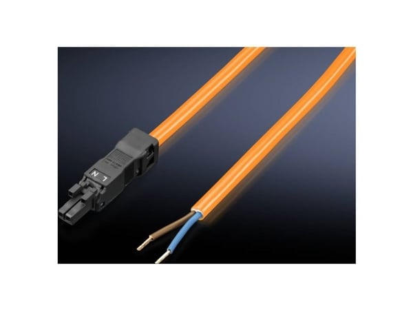 Rittal 2500.420, 3-pin, 3 m, Suora, Suora, Oranssi