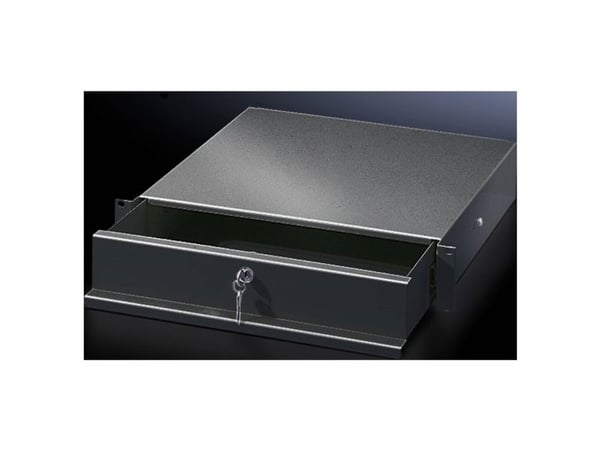 Rittal DK 5502.325, Skuffenhet, Sort, Stål, 3U, 48,3 cm (19"), 427 mm