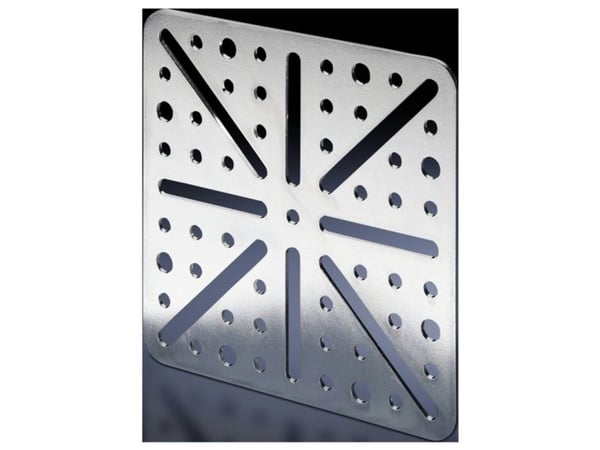 Rittal TS 8612.410, Rackplate, Sølv, Stål, TS, SE, IW, PC, 118 mm, 118 mm