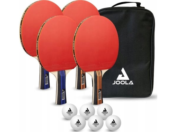 Joola BORDTENNIS JOOLA FAMILIE 4 KONKURRANSE RACKETTER 6 AVANSERTE BALLER