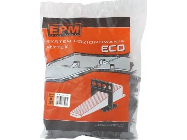 EPM LAATOITUSJÄRJESTELMÄ ECO 100 KLIPSIT 1MM (1 OP)