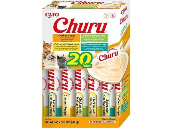 INABA Churu Variety box Chicken - Kattegodbidder - 20 x 14g