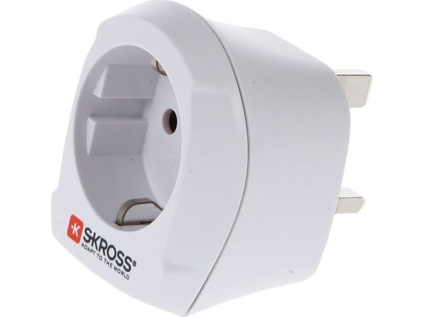 Skross 1.500230-E power plug adapter Type D (UK) Type C (Europlug) White