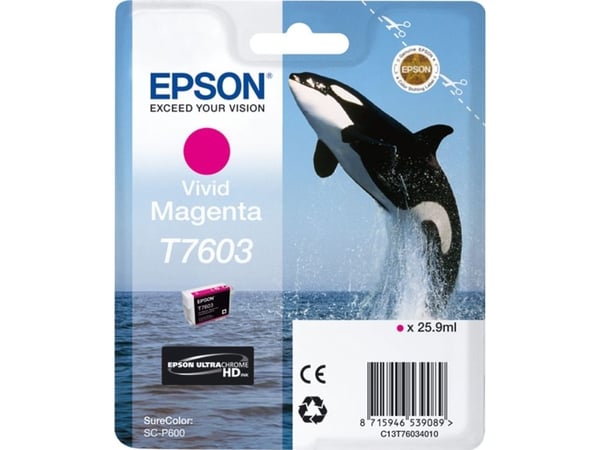 Epson C13T76034N10, Kirkas magenta, 25,9 ml, 1 kpl, Kertapakkaus