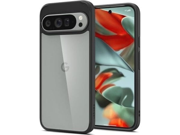 Spigen ACS07724, Suojus, Google, Pixel 9 Pro XL, 17,3 cm (6.8"), musta, Läpinäkyvä