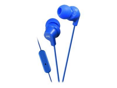JVC HA-FR15 - Ørepropper med mikrofon - i øret - kablet - 3,5 mm jakk - blå