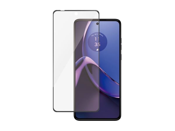 PanzerGlass - Skjermbeskyttelse for mobiltelefon - ultrabred passform - glass - rammefarge svart - for Motorola Moto G72, G84
