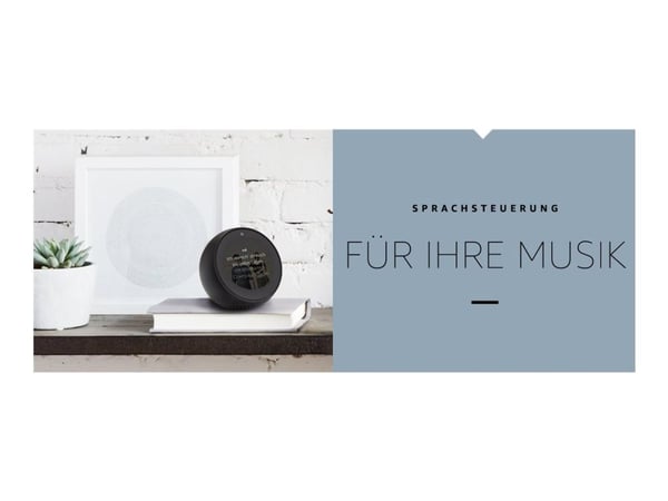 Amazon Echo Spot, Amazon Alexa, Sfärisk, Svart, 7,19 cm (2,83"), 320 x 240 pixlar, MediaTek