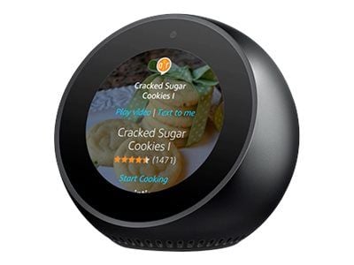 Amazon Echo Spot, Amazon Alexa, Pyöreä, musta, 7,19 cm (2.83"), 320 x 240 pikseliä, MediaTek