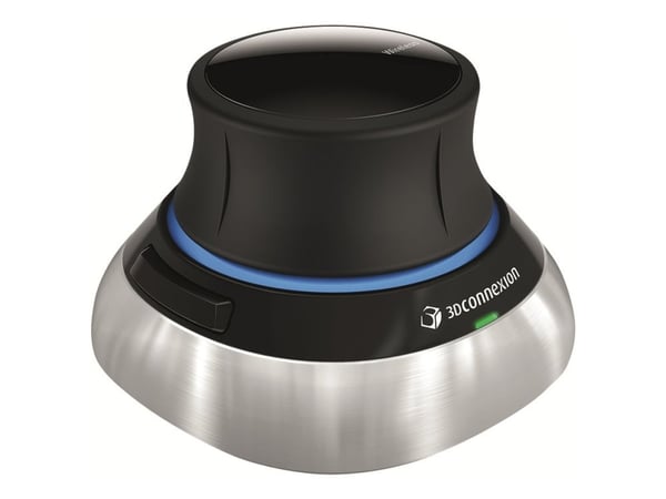 3Dconnexion SpaceMouse Wireless - 3D-mus - 2 knapper - trådløs - Bluetooth, 2.4 GHz
