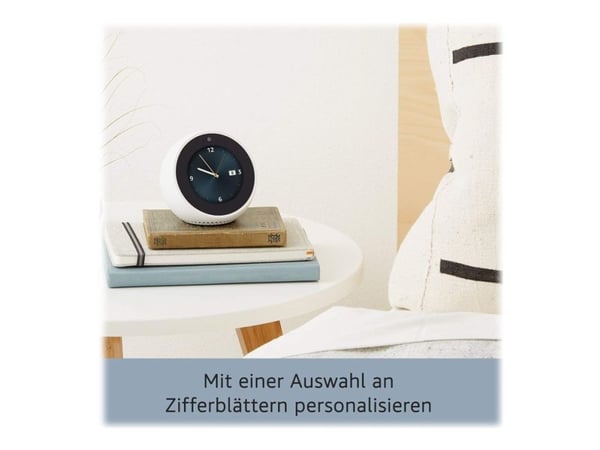 Amazon Echo Spot - Smart display - LCD 2.8" - trådløs - Bluetooth, Wi-Fi - Appstyrt - hvit