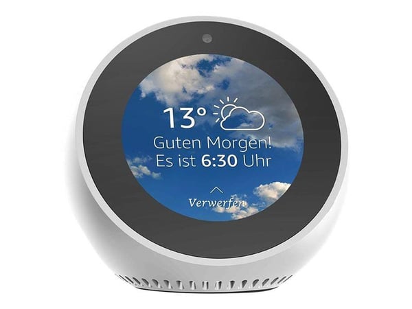 Amazon Echo Spot (2024) smart väckarklocka Wi-Fi Bluetooth, vit