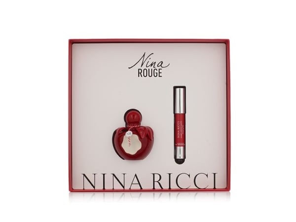 Nina Ricci Nina Rouge Giftset - Dame - 52 ml (Edt Spray 50ml/Lipstick 2,5gr)