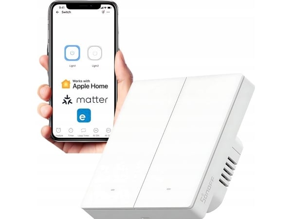 Sonoff M5-2C-86W Matter Smart Wall Switch (2-kanals)