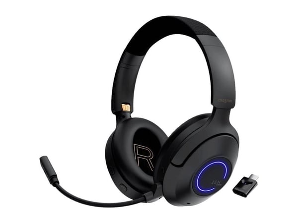 Creative Zen Hybrid Pro Classic - Hodesett - full størrelse - Bluetooth - trådløs - aktiv støydemping - svart