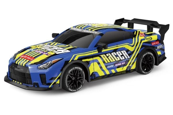Racer R/C med lys & Try Me 1:18, 2,4 GHz blå/gul