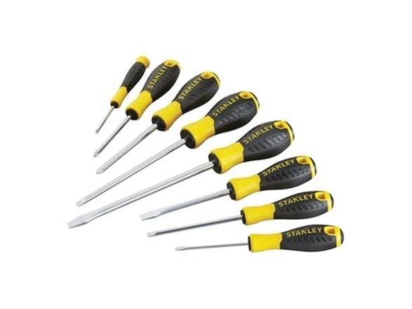 Stanley Essential litteät ja Phillips ruuvimeisselit 8kpl (STHT0-60210)
