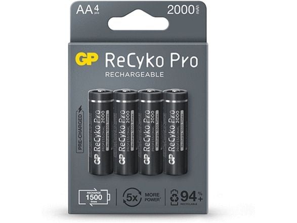 GP laddbart batteri ReCyko Pro AA / R6 2000mAh, 4 st