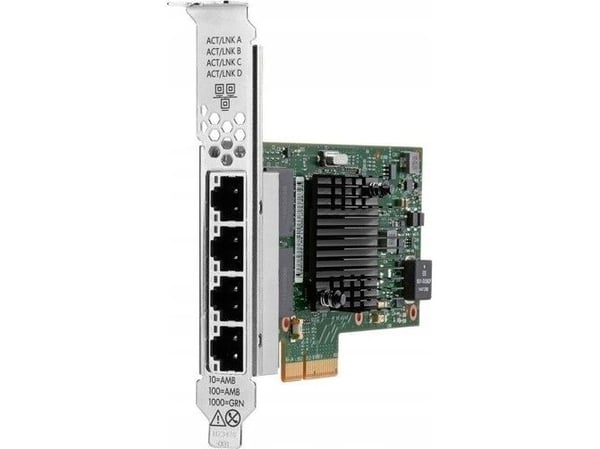 Broadcom BCM5719 - Nettverksadapter - PCIe 2.0 x4 - Gigabit Ethernet x 4 - for Apollo 4200 Gen10; ProLiant DL20 Gen10, DL325 Gen10, DL360 Gen10, DL...