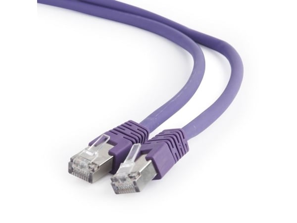 Cablexpert - Koblingskabel - RJ-45 (hann) til RJ-45 (hann) - 6.2 mm - S/FTP - CAT 6a - halogenfri, formstøpt, uten hindringer - purpur