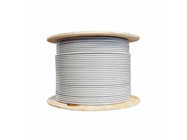 Lanview Dual - Bulkkabel - 305 m - 6.3 mm - U/FTP - CAT 6a - halogenfri, massiva ledare - vit
