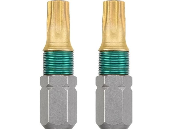 kwb 124210, 2 styck, Torx, T10, Rostfritt stål, 25 mm, 25,4 / 4 mm (1 / 4") kwb 124210, 2 styck, Torx, T10, Rostfritt stål, 25 mm, 25,4 / 4 mm (1 / 4")