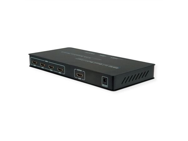 ROLINE 14.01.3596, HDMI, metall, sortering, 225 MHz, 3840 x 2160 piksler, 12 V