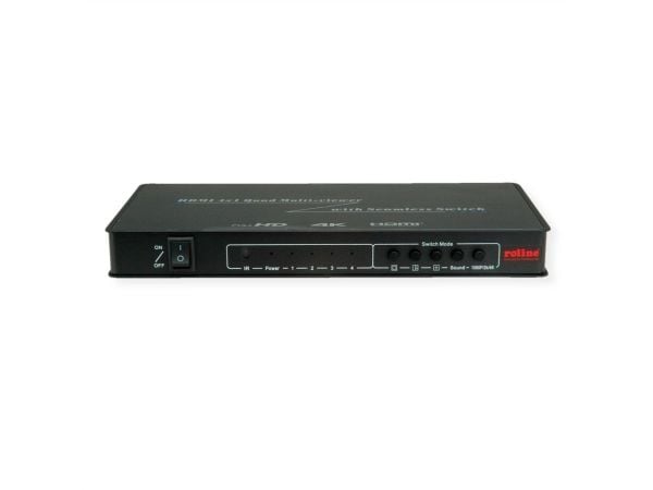 ROLINE 14.01.3596, HDMI, metall, sortering, 225 MHz, 3840 x 2160 piksler, 12 V