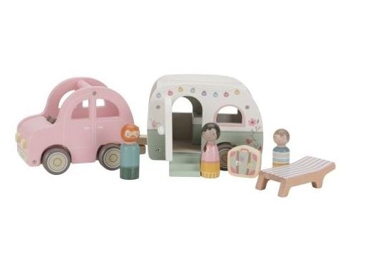 Little Dutch LD8022, Toy Car with Caravan, 1,5 vuosi/vuosia