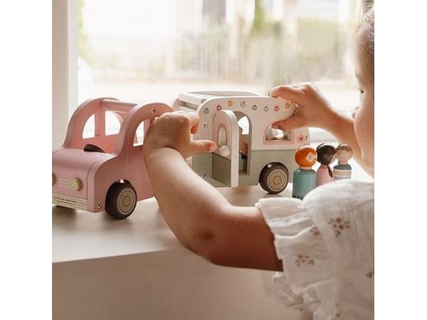 Little Dutch LD8022, Toy Car with Caravan, 1,5 År