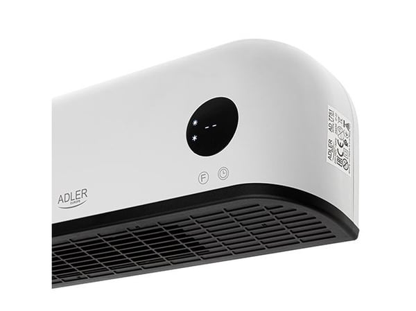Adler AD 7751, Sort, Hvit, Horisontal, Plast, Fjernkontroll, Berøringskontroll, LED, Oppvarming, Temperatur, Tidtaker