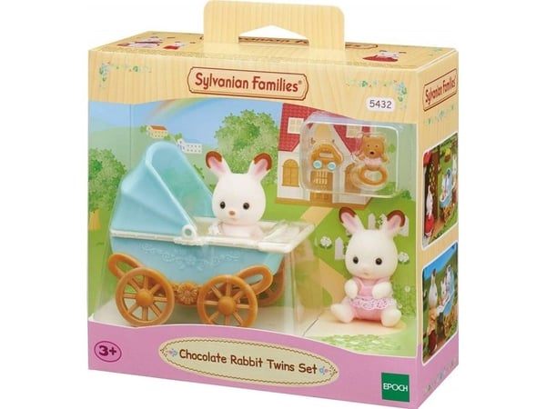 Sylvanian Families Chocolate Rabbit Twins Set