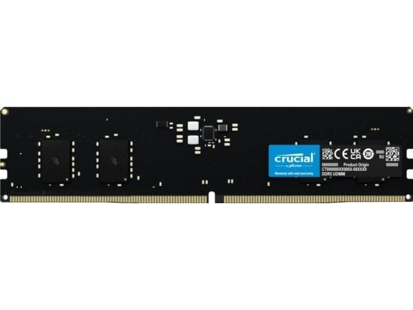 Crucial - DDR5 - modul - 8 GB - DIMM 288-pin - 4800 MT/s / PC5-38400 - CL40 - 1.1 V - ikke-bufret - ikke-ECC