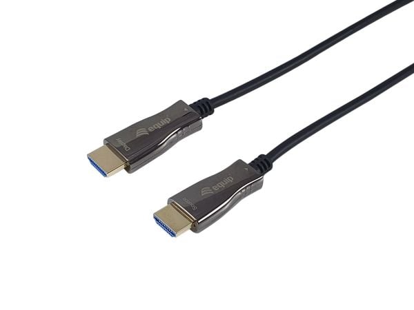 utstyr - Høyhastighets - HDMI-kabel med Ethernet - HDMI hann til HDMI hann - 100 m - 4K-støtte, HAOC-kabel (Hybrid Active Optical Cable)