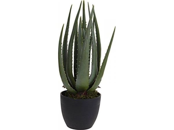 Dekorativ kunstig stueplante i potte, aloe 42 cm Dekorativ kunstig stueplante i potte, aloe 42 cm