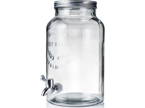 Excellent Houseware glassbeholder med kran, 5,5 l