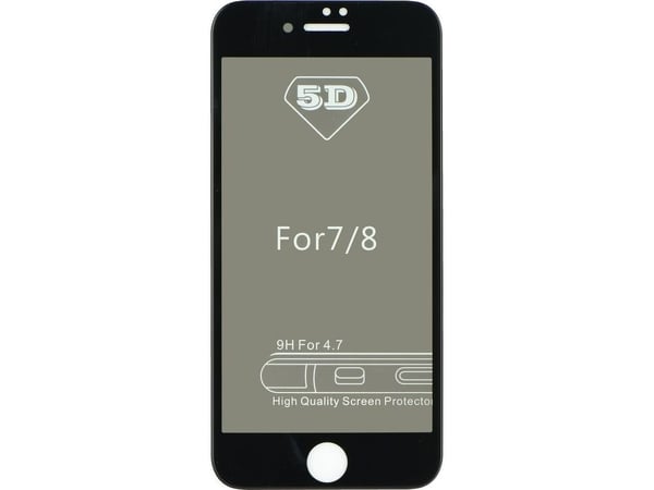 Partner Tele.com 5D Full Glue herdet glass til iPhone X / XS / 11 Pro, personvern, sort