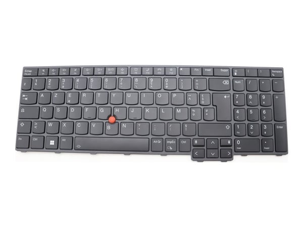 Primax - Erstatningstastatur for bærbar PC - med Trackpoint - bakbelysning - AZERTY - Fransk - FRU - for ThinkPad T16 Gen 1 21BV, 21BW, 21CH, 21CJ;...