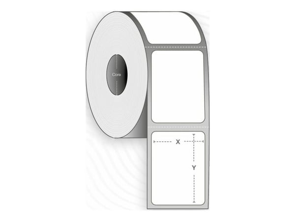 Capture - Permanet adhesiv - ubelagt - hvit - 70 x 38 mm 21480 etikett(er) (12 rull(er) x 1790) merkelapper (alternativ for: Zebra 880181-038D)