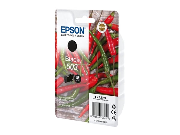 Epson 503, Perusvärintuotto, 4,6 ml, 1 kpl, Kertapakkaus