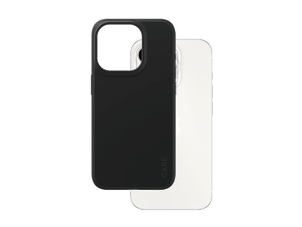 CARE by PanzerGlass - Bagsidecover til mobiltelefon - termoplastisk polyuretan (TPU) - sort - for Apple iPhone 15 Pro
